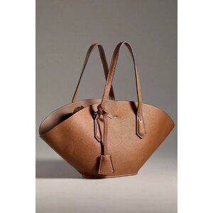 NWT Anthropologie Melie Bianco Fan Tote - Color: Tan
